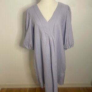 For Cynthia Periwinkle Blue Linen Blend Dress Size Medium  NWT
